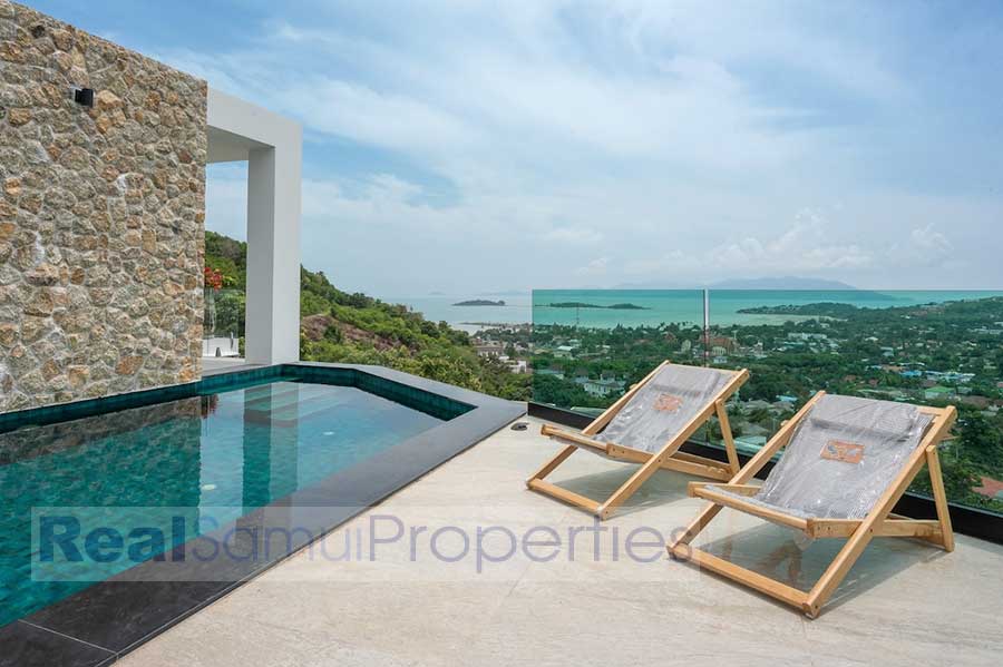 Newly Completed Contemporary 4-Bed Sea View Villa, Plai Laem